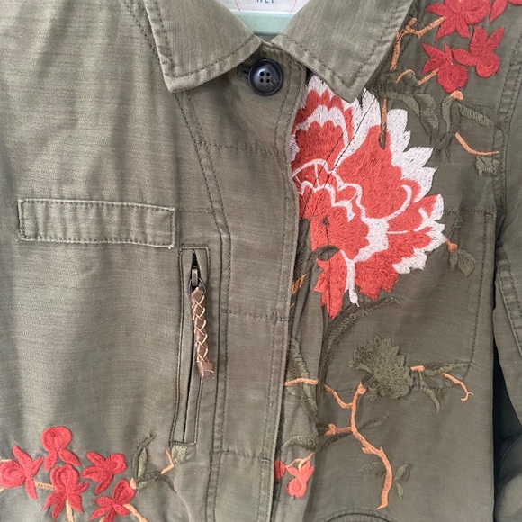 Anthropologie Hei Hei Embroidered Utility Jacket XS - Picture 5 of 6
